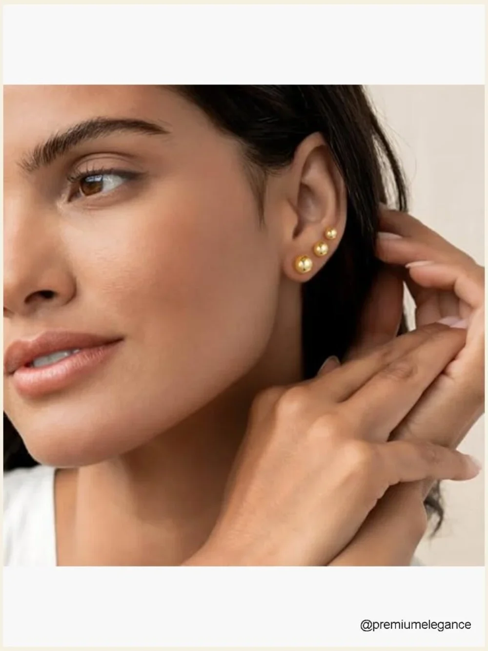 6 Pairs Hypoallergenic Silver Flat Back Earrings Stud Cartilage Cubic Zirconia